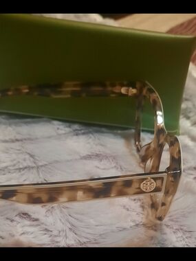 Tory Burch Women's Tortoiseshell Square Glasses - Brown/Beige